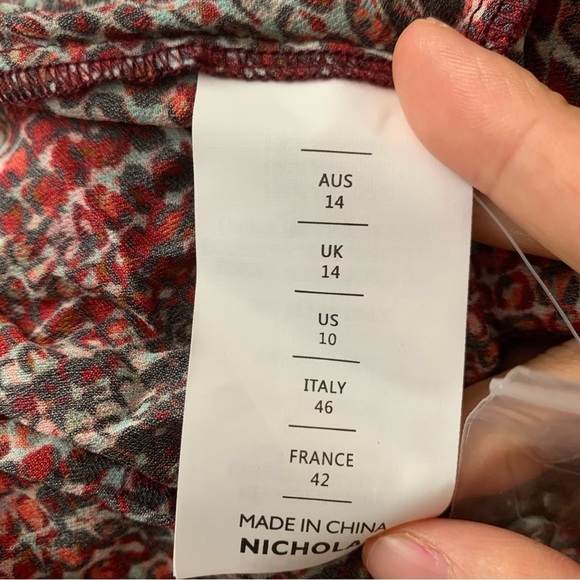 NICHOLAS Devan gathered snake-print crepe mini dress Sz US 10 - Picture 8 of 8